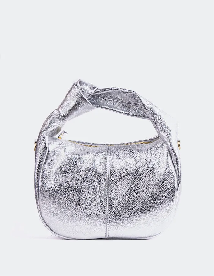 Ardent Silver Metal Leather