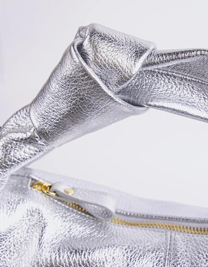 Ardent Silver Metal Leather
