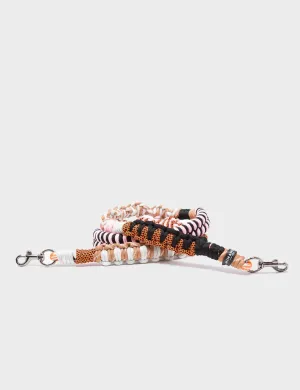 Detachable Shoulder Strap - Pink. Brown and Orange Handwoven Paracord