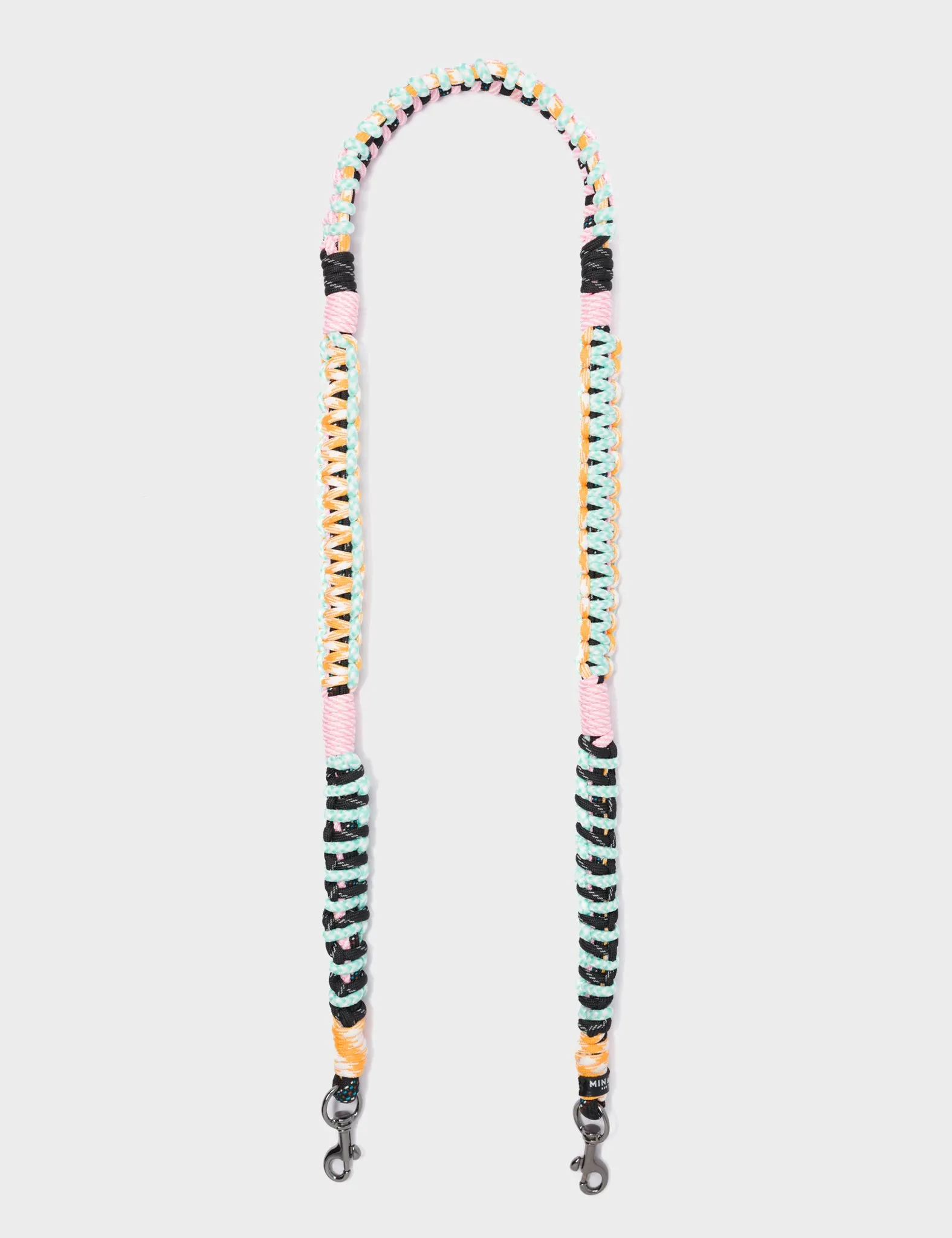 Detachable Shoulder Strap - Yellow. Rosa and Mint Handwoven Paracord