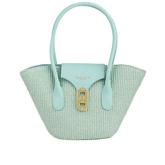 Emily Raffia 11" - Aquatic Blue