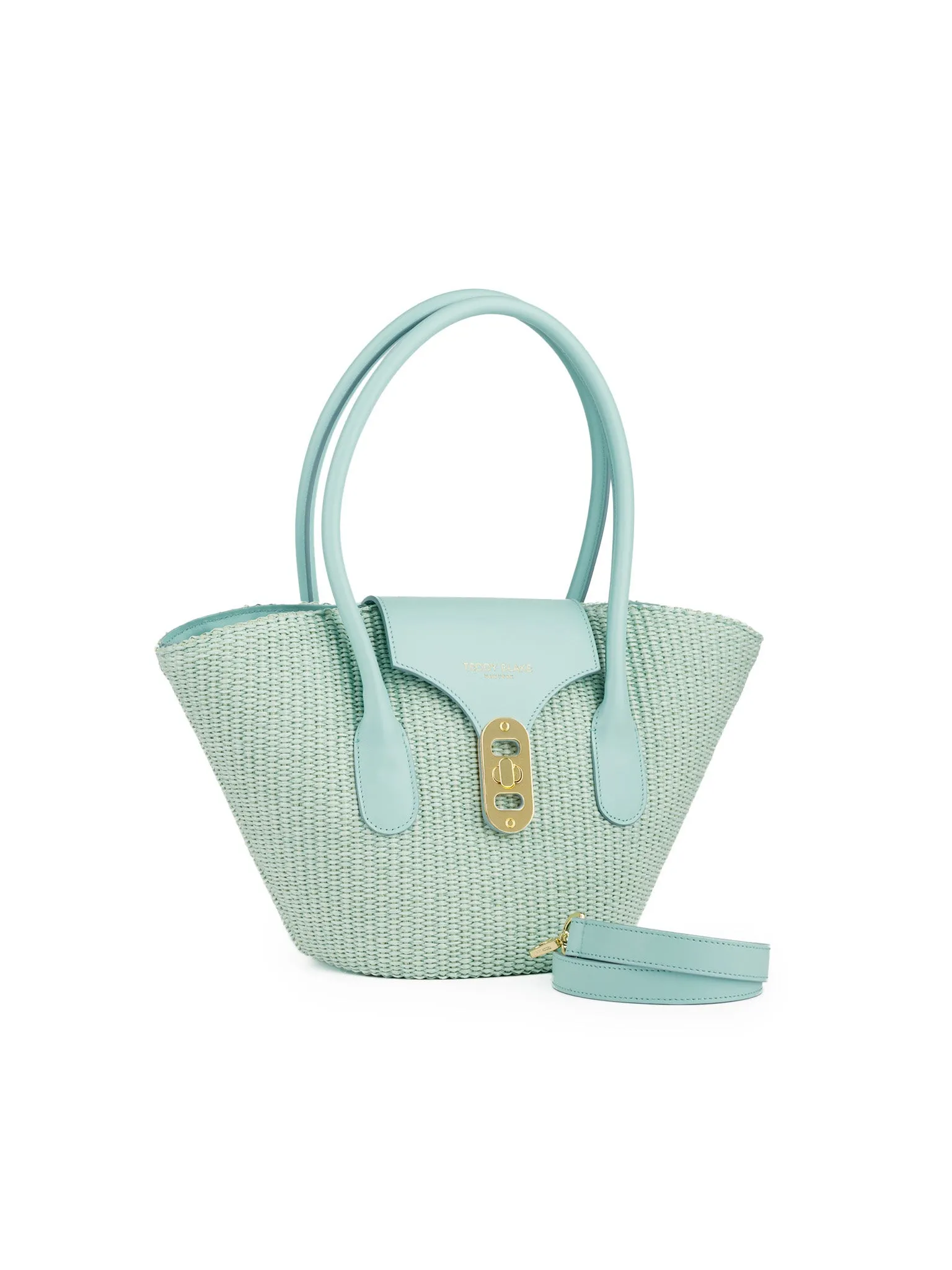 Emily Raffia 11" - Aquatic Blue