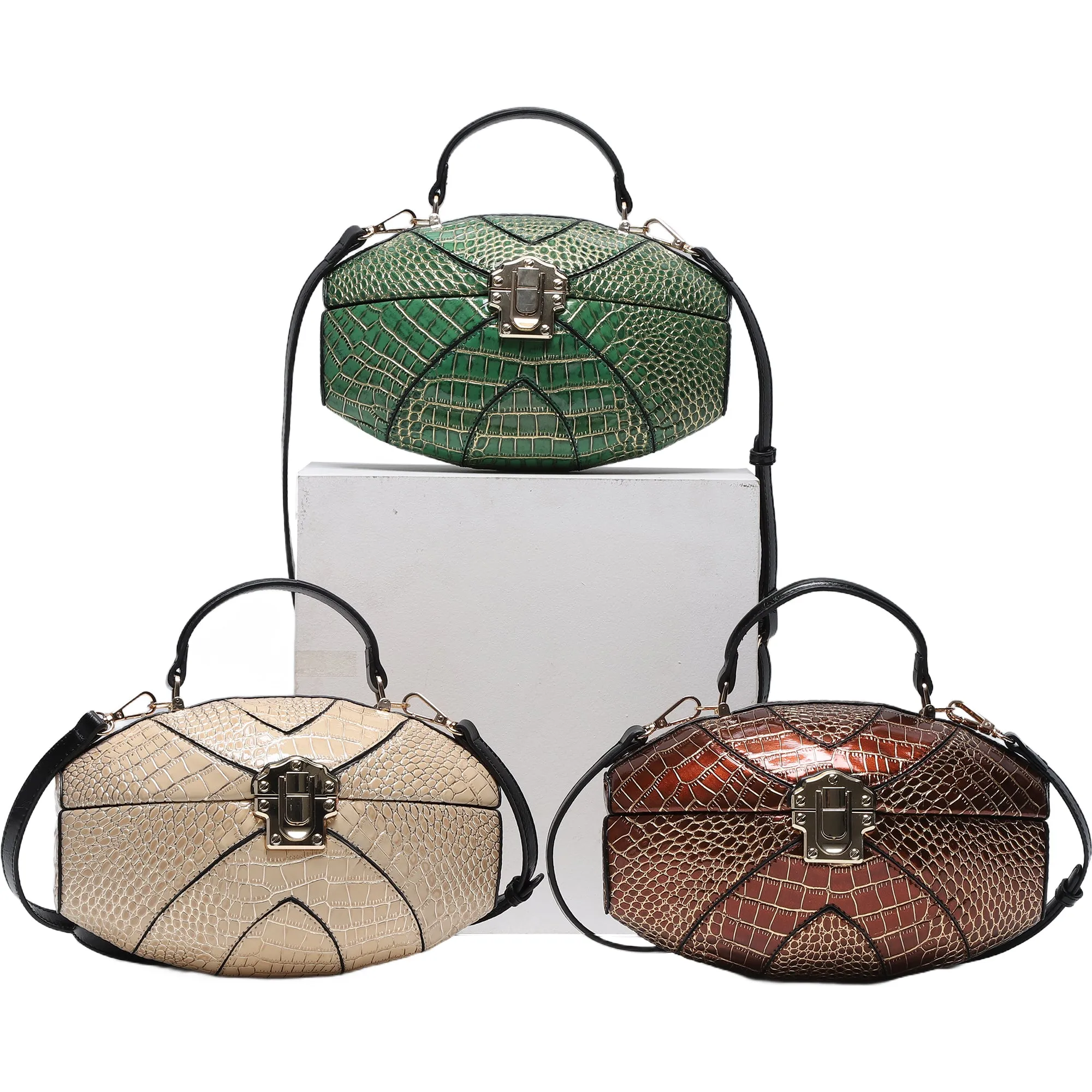 Exotic rugby handbag/crossbody bag