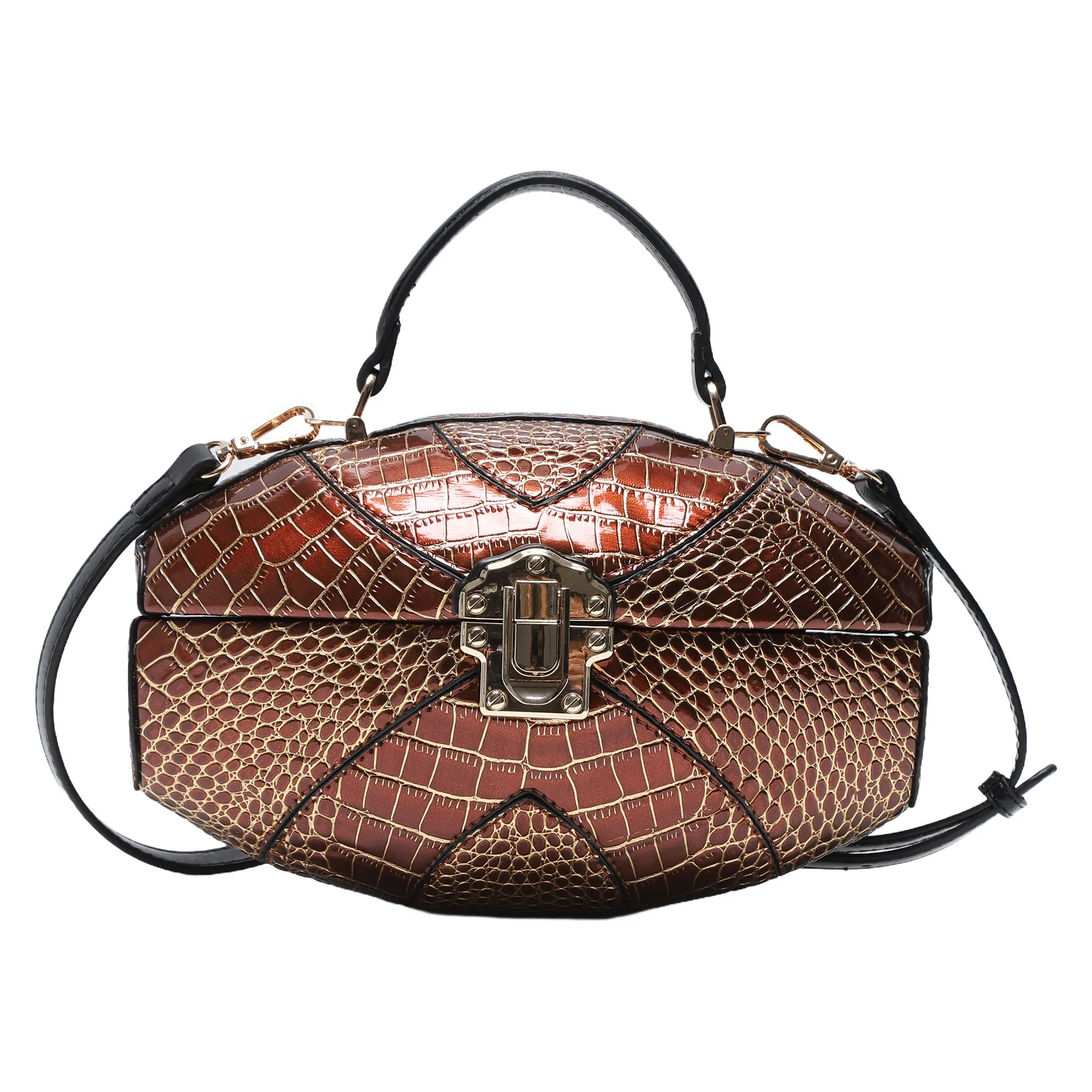 Exotic rugby handbag/crossbody bag