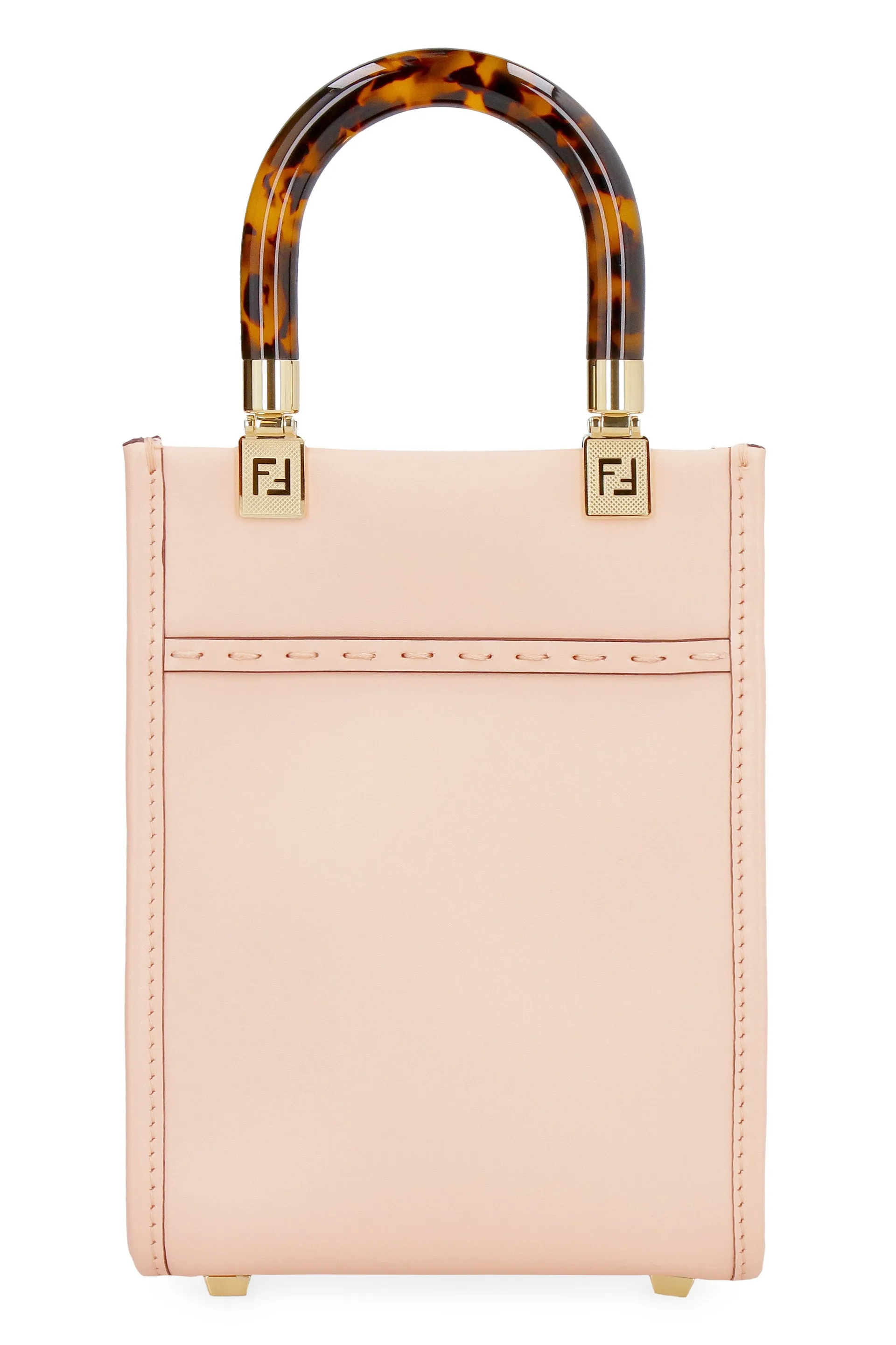 Fendi Sunshine Logo Debossed Mini Tote Bag