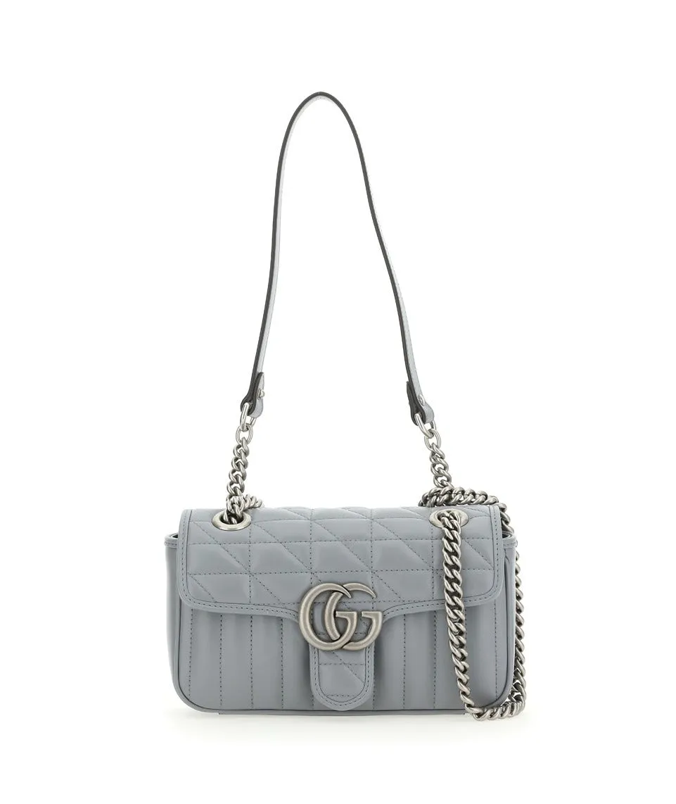 Gucci Logo Plaque Chained Mini Shoulder Bag