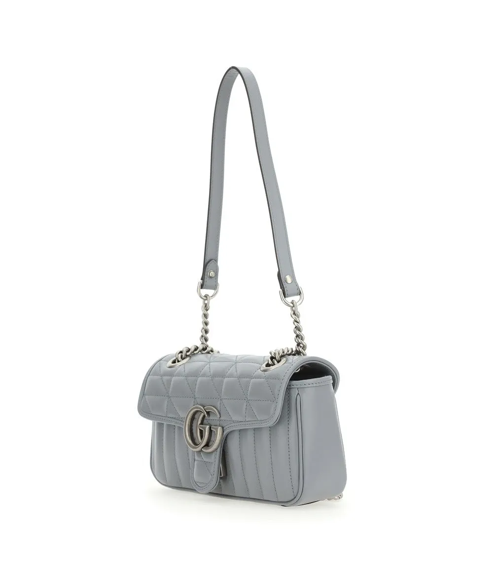 Gucci Logo Plaque Chained Mini Shoulder Bag