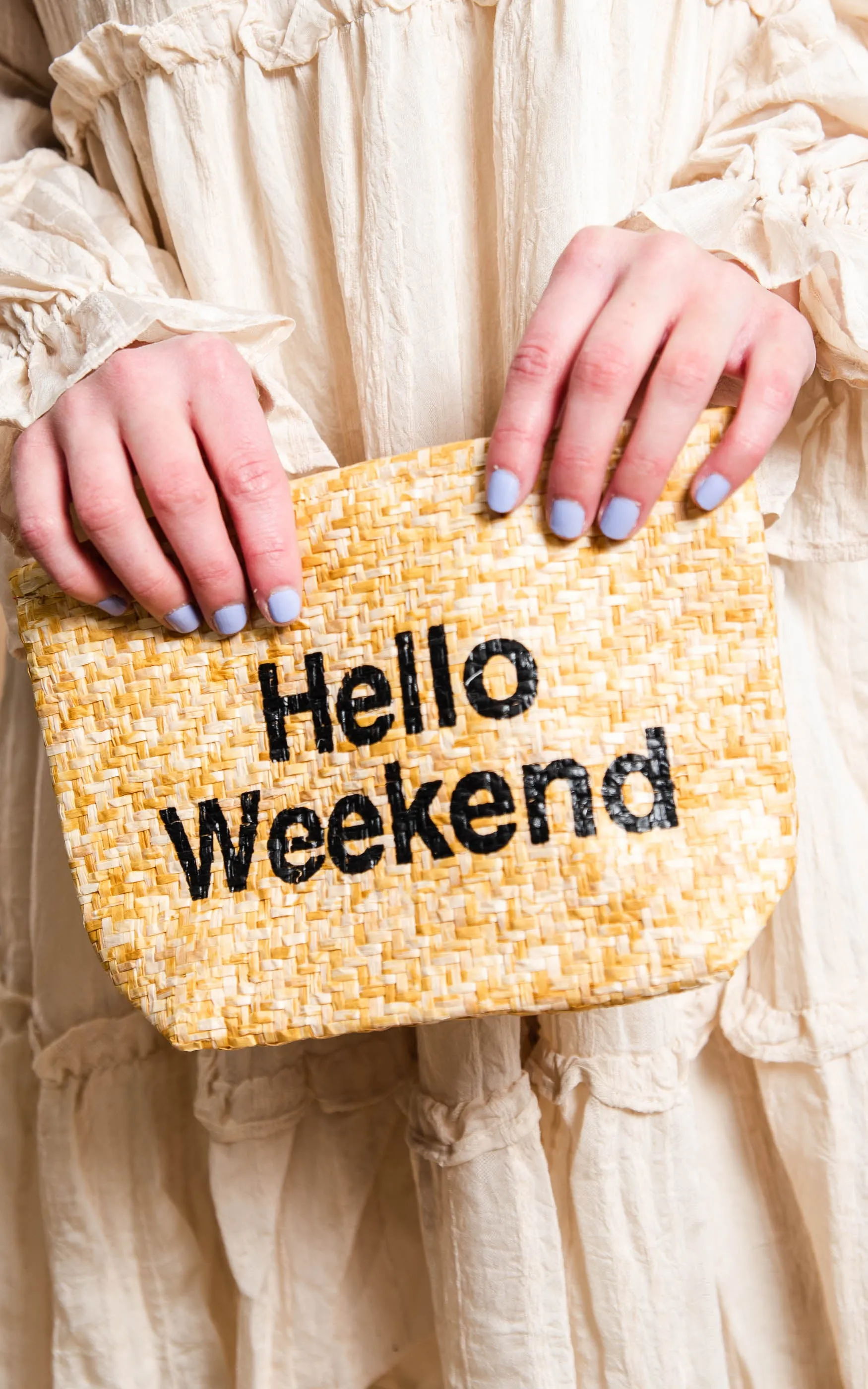 Hello Weekend Clutch with Tassels - Final Sale**