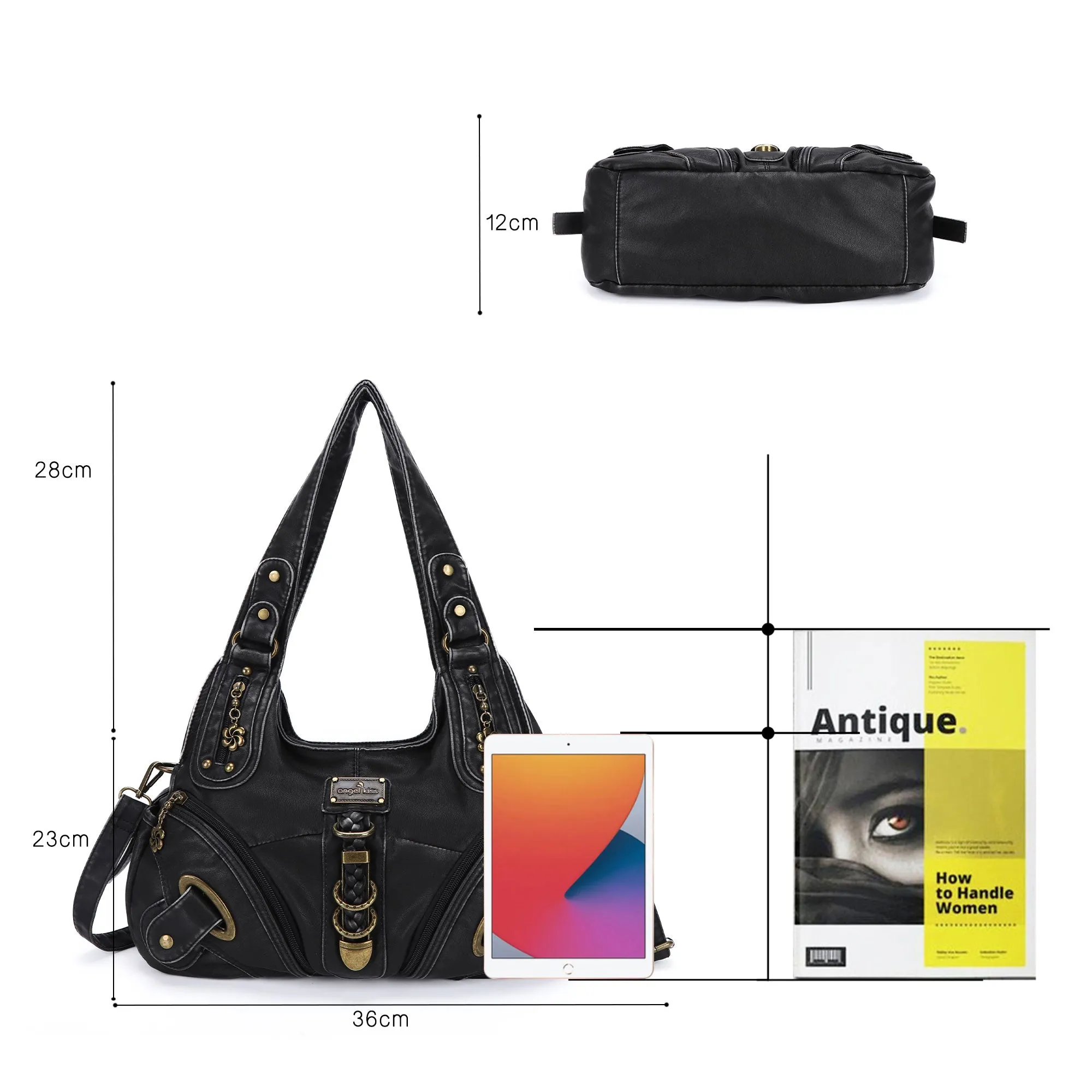 Hobo style retro shoulder purse