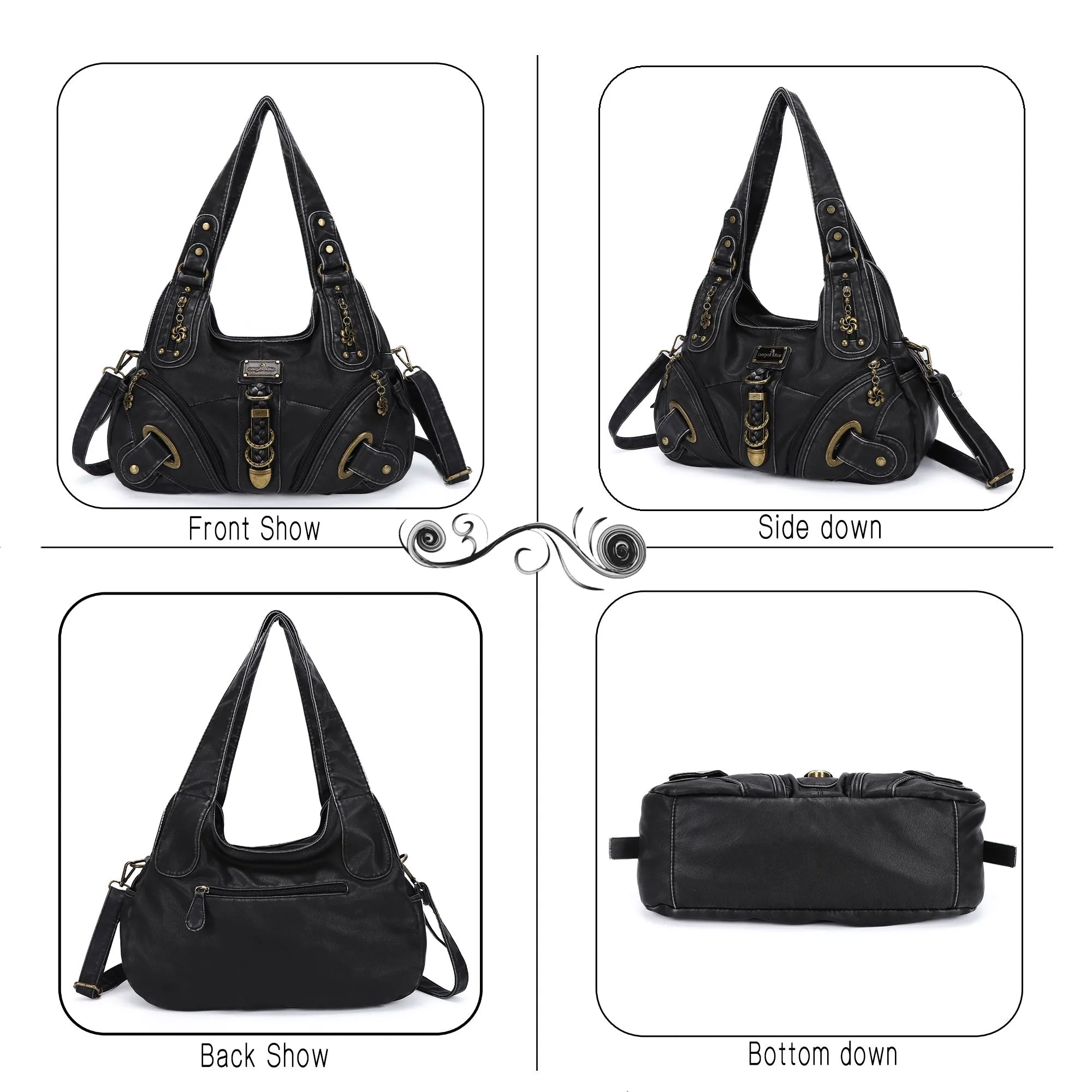 Hobo style retro shoulder purse
