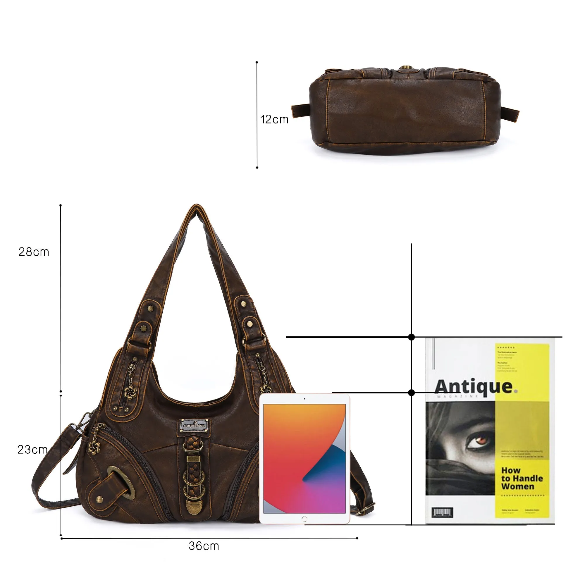 Hobo style retro shoulder purse