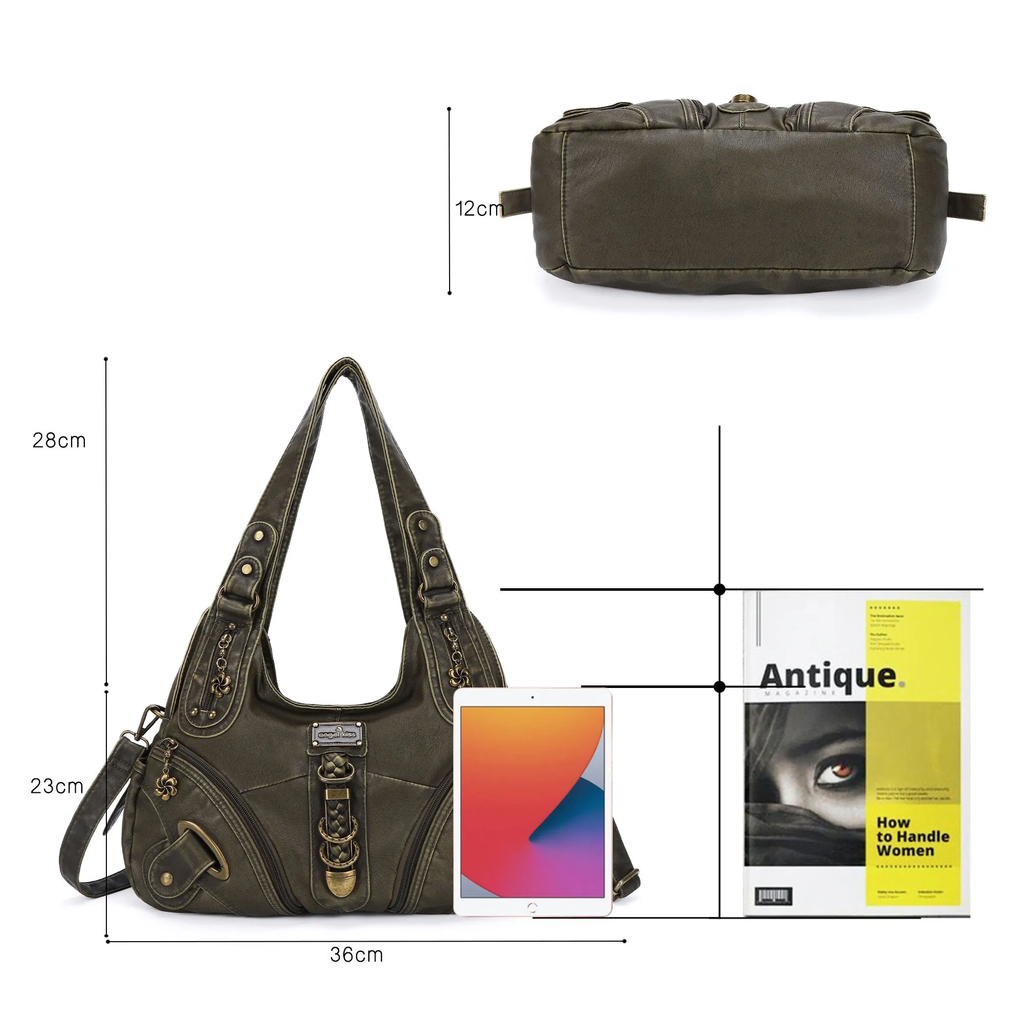 Hobo style retro shoulder purse