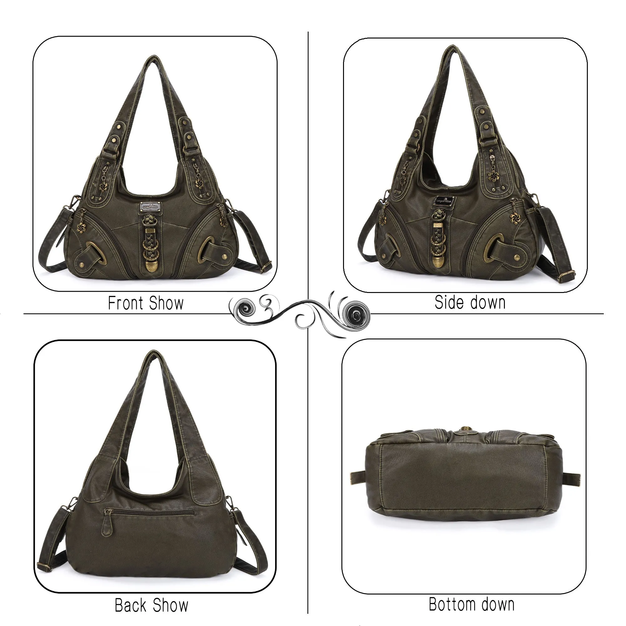 Hobo style retro shoulder purse