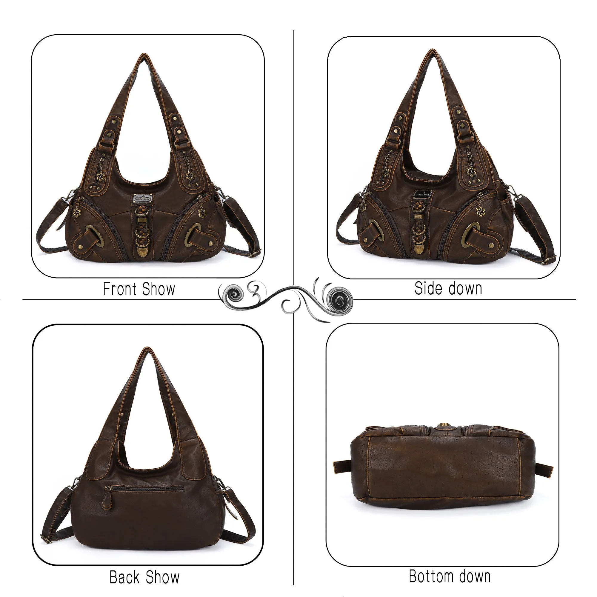 Hobo style retro shoulder purse