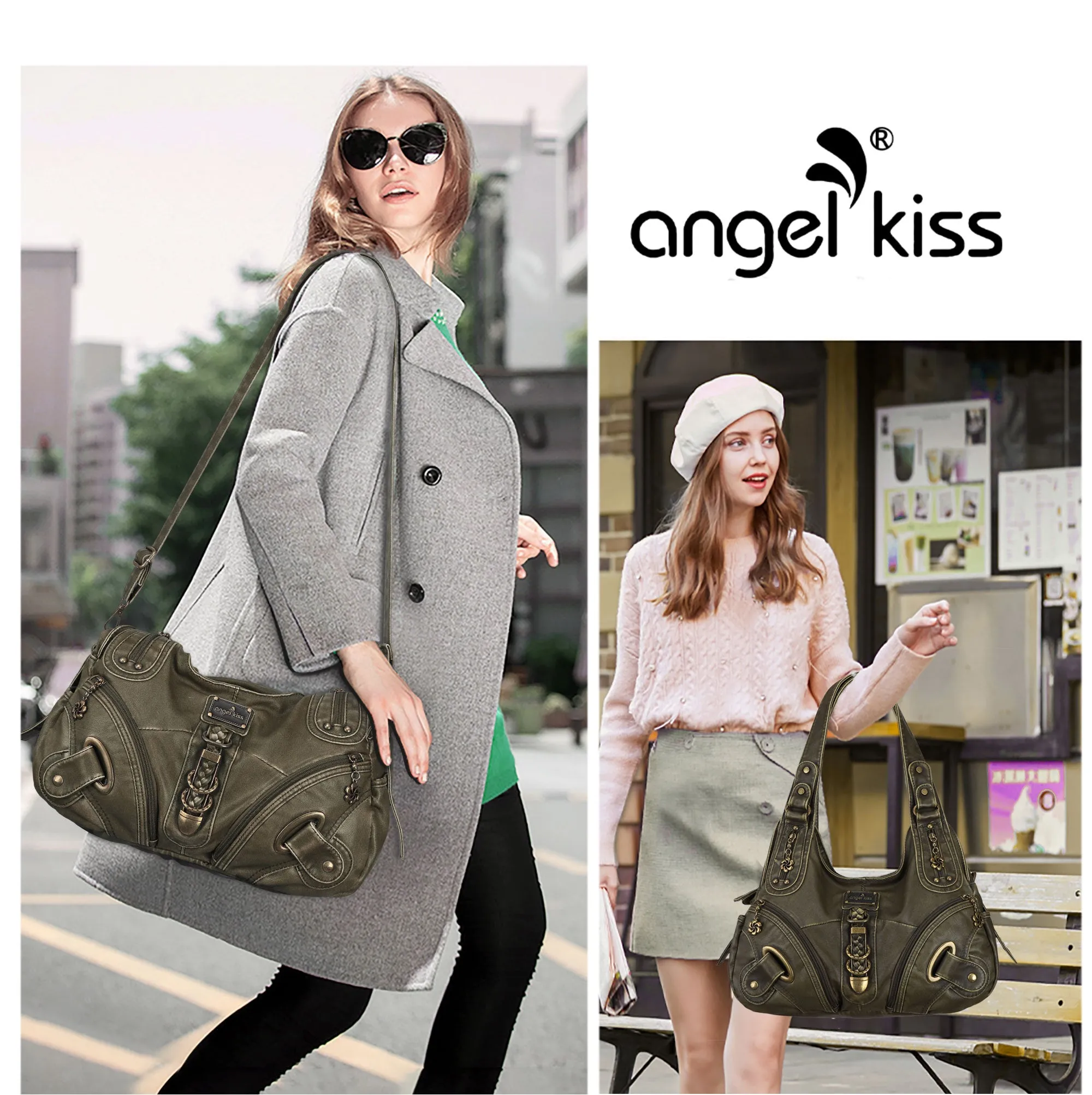 Hobo style retro shoulder purse