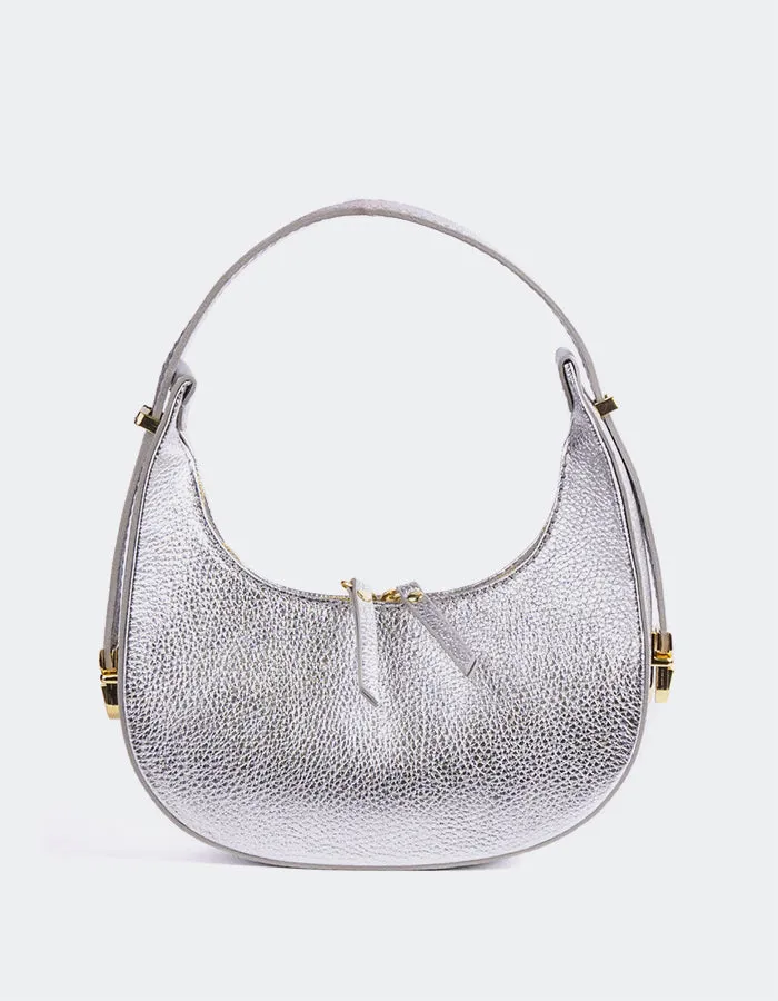 Josette Silver Metal Leather