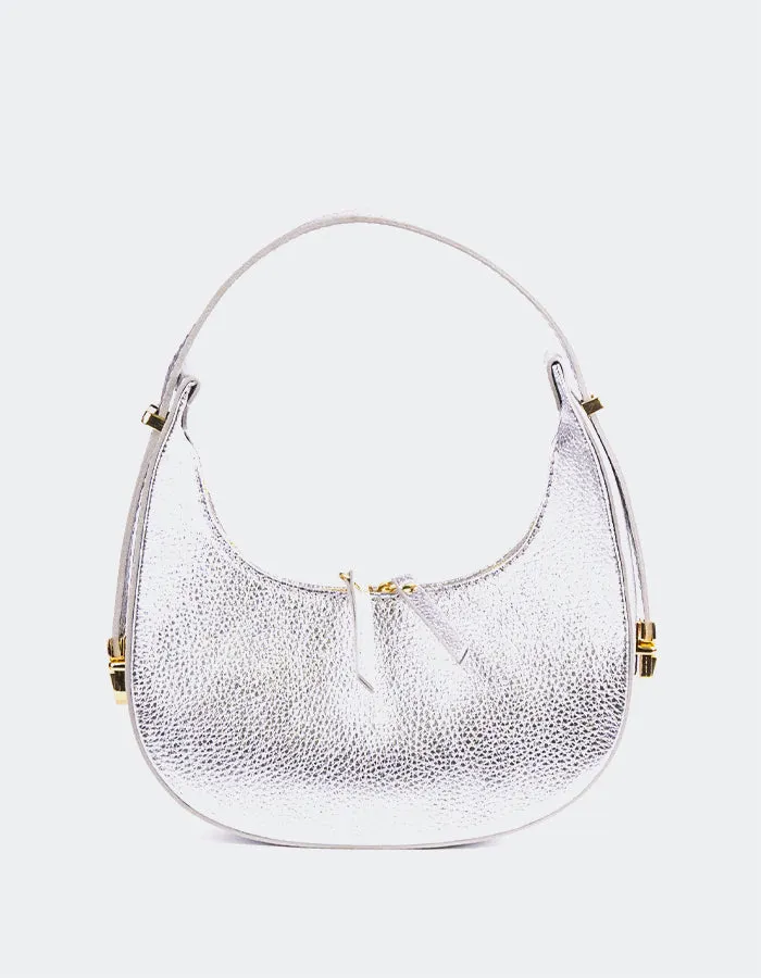 Josette Silver Metal Leather