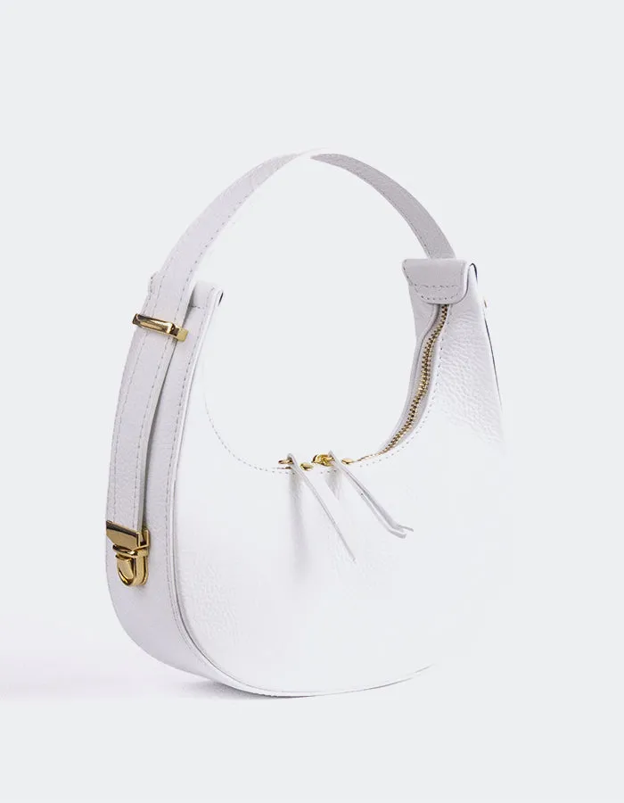 Josette White Leather