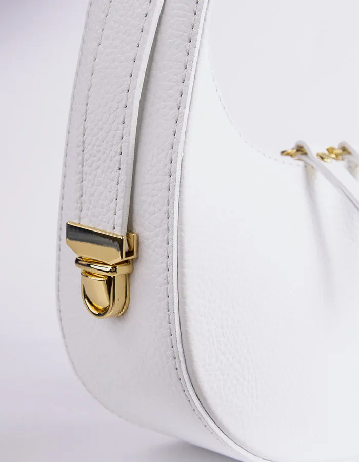 Josette White Leather