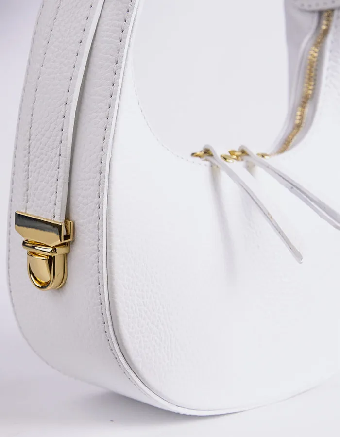 Josette White Leather