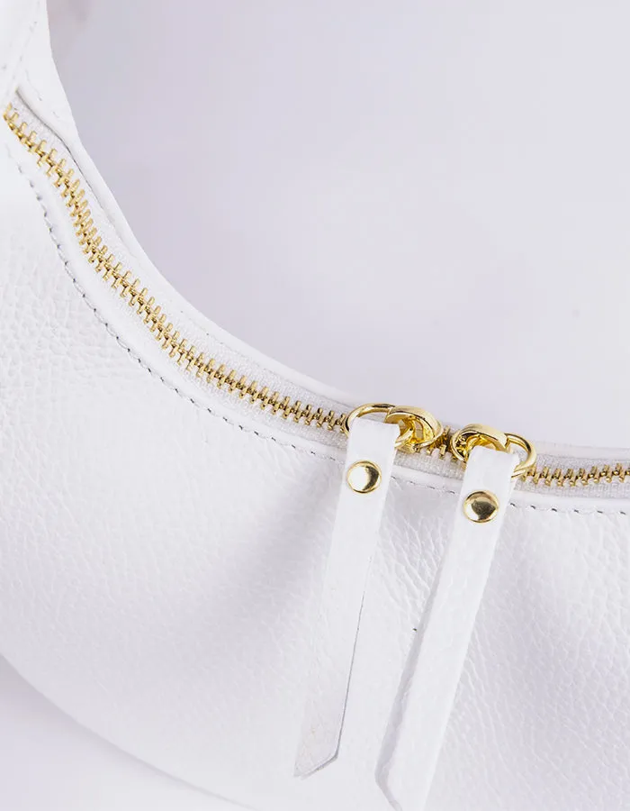 Josette White Leather