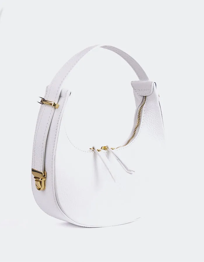 Josette White Leather