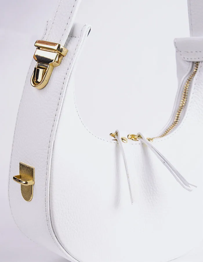 Josette White Leather