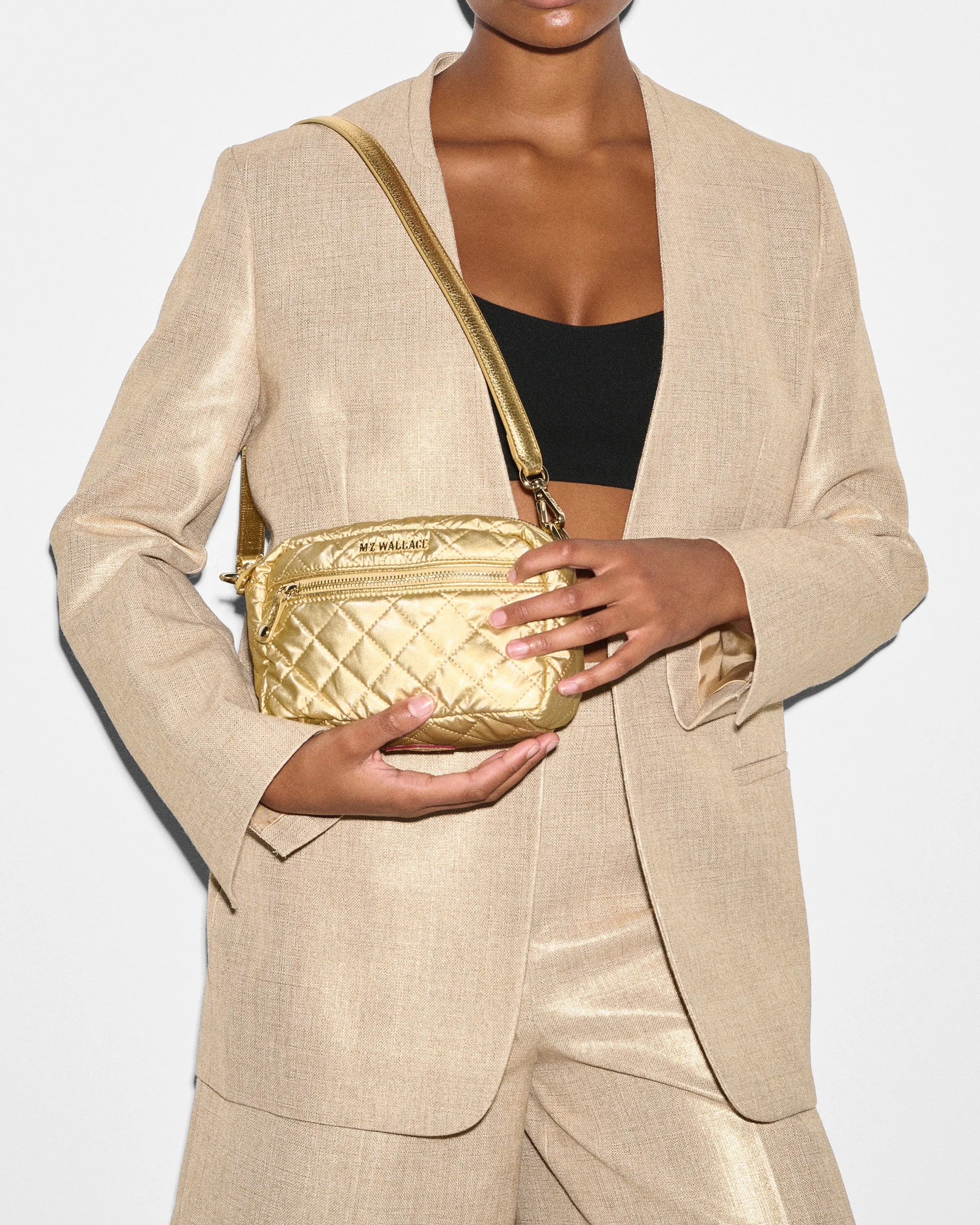 Light Gold Pearl Metallic Mini Crosby