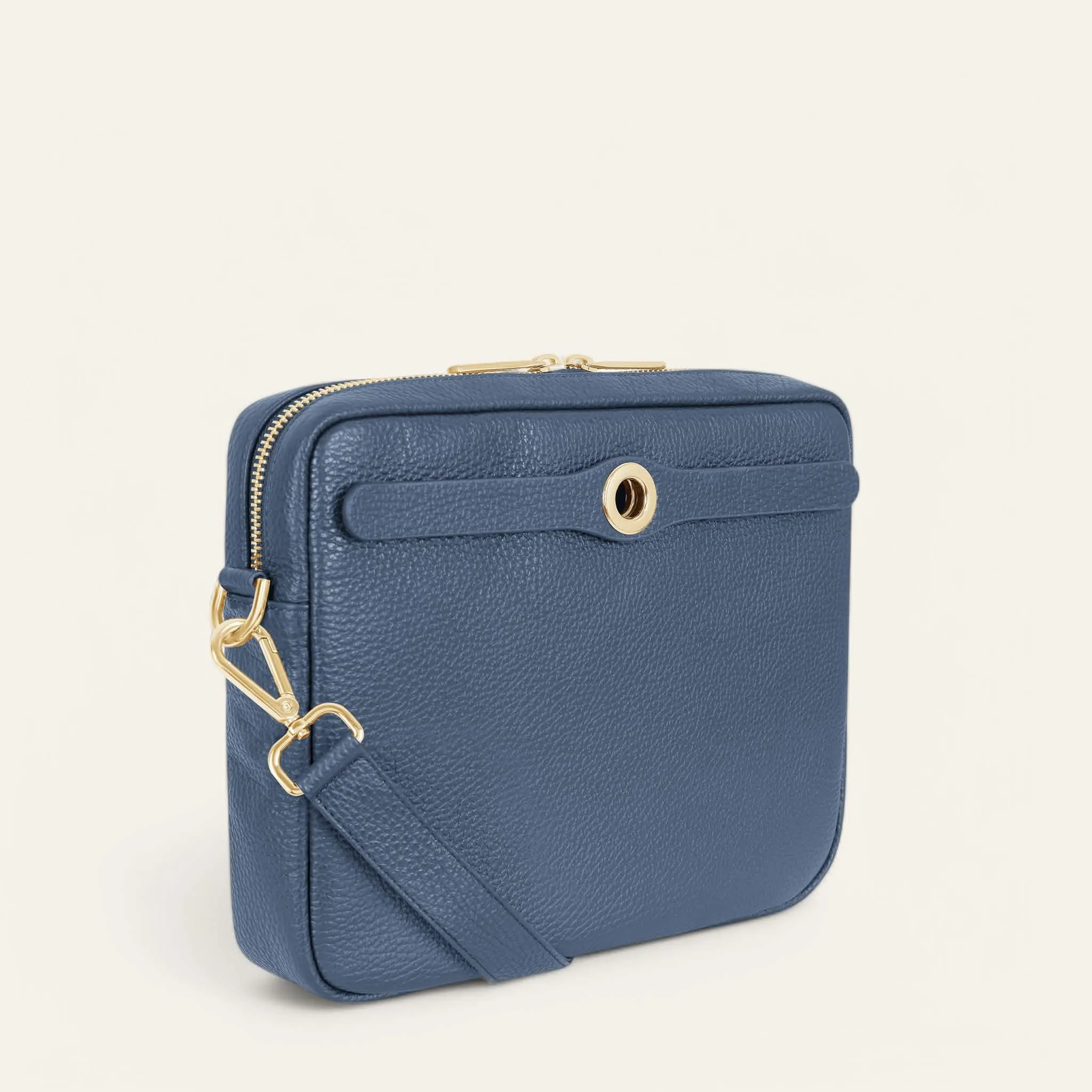 Mia Crossbody | Bluebell with Gold hardware