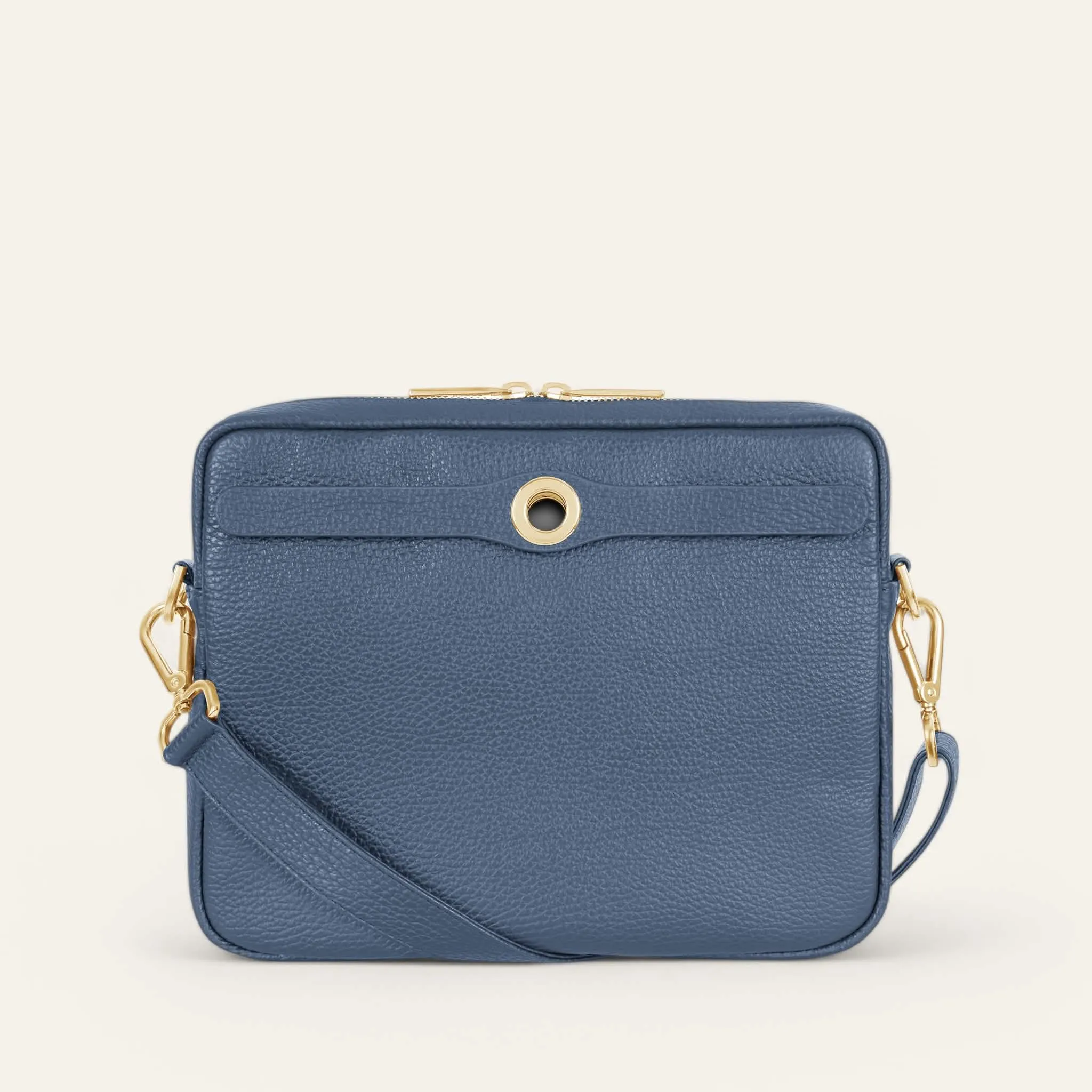 Mia Crossbody | Bluebell with Gold hardware