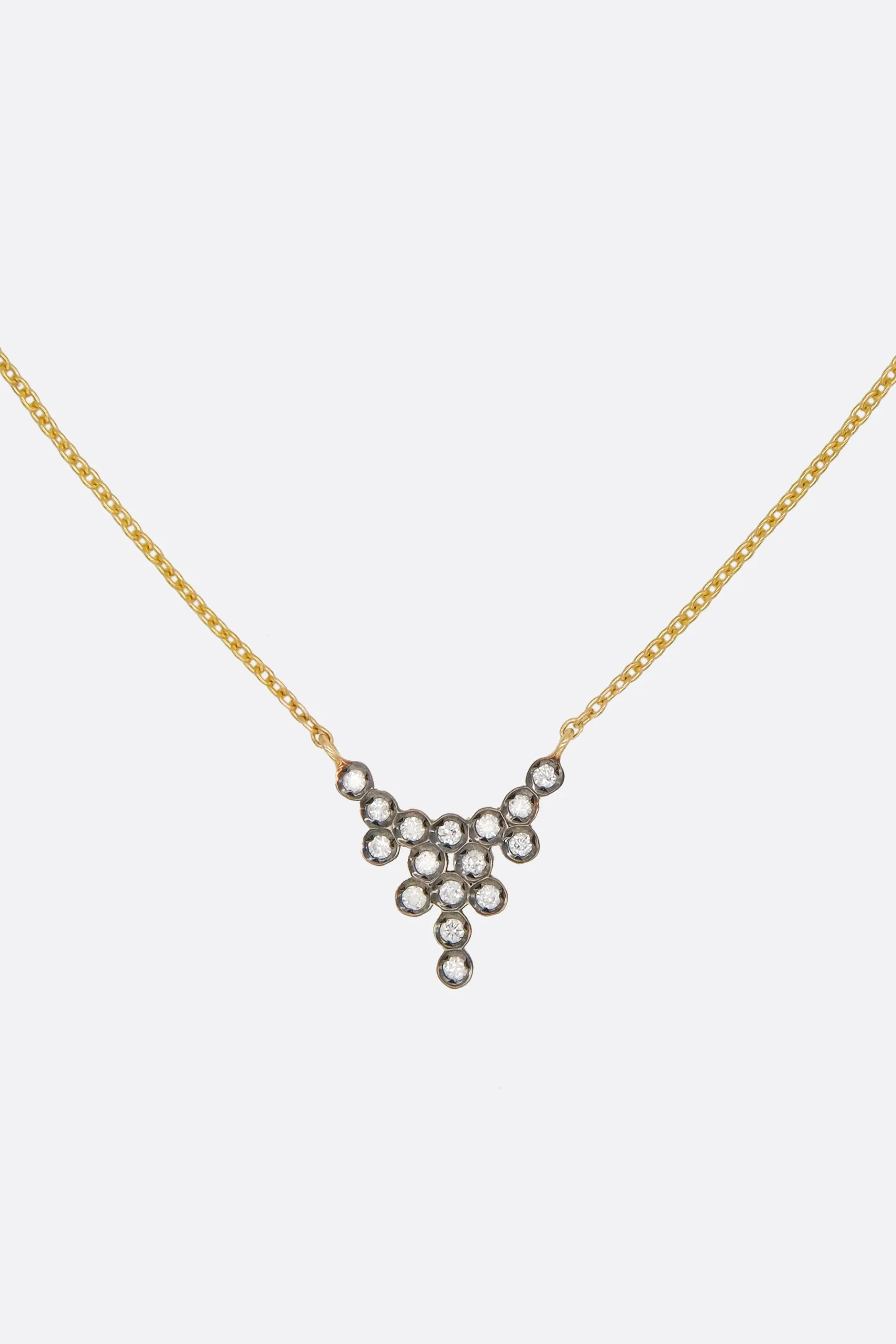 Mini Pétale 18k gold necklace