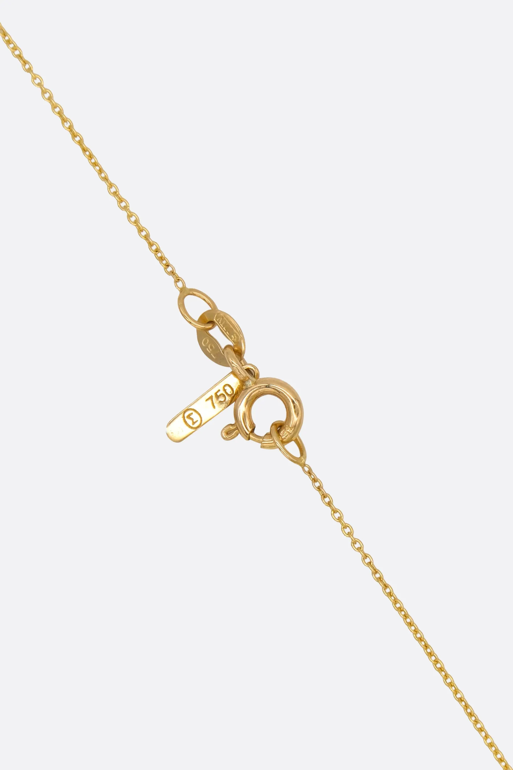 Mini Pétale 18k gold necklace