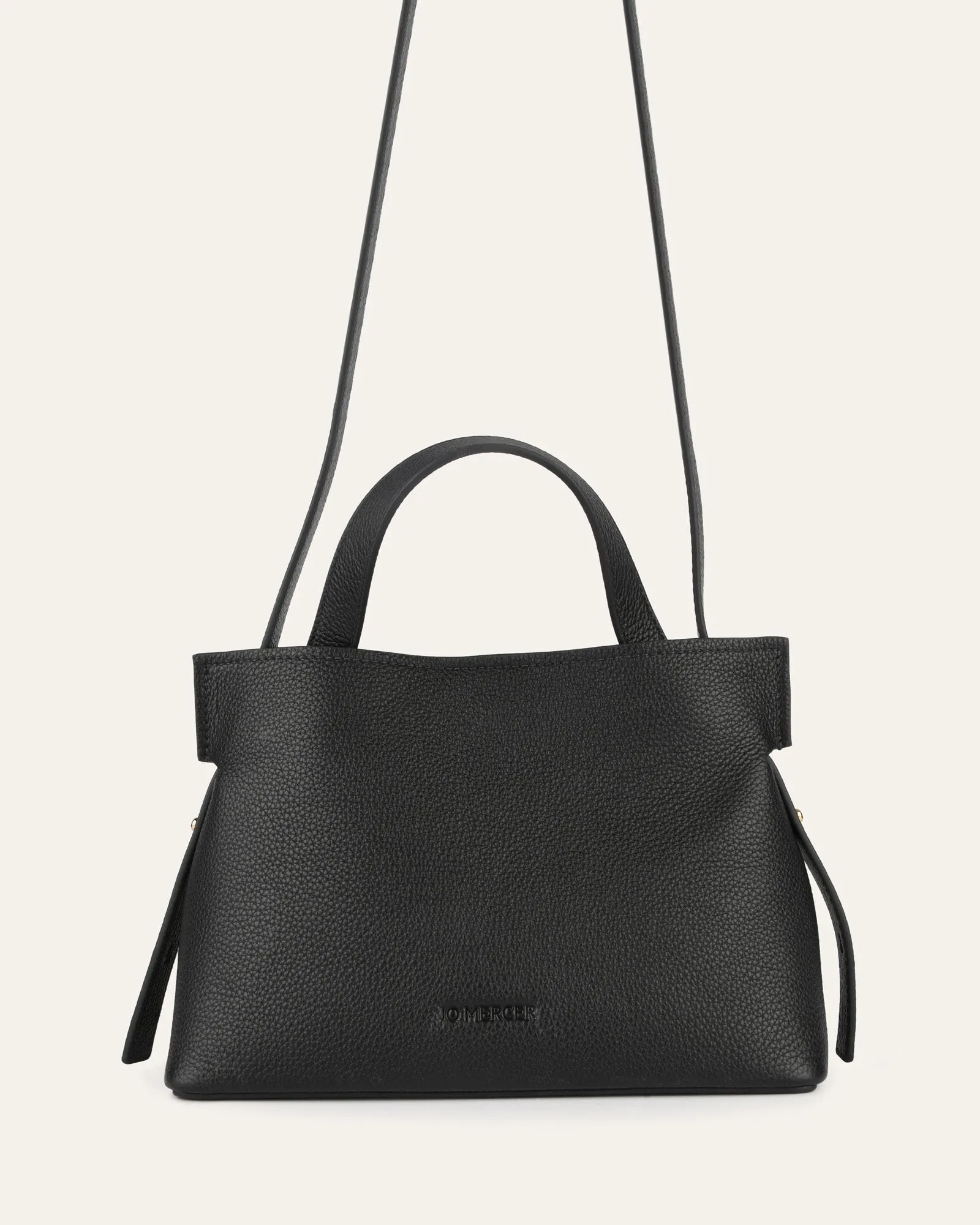 MISHI CROSSBODY BAG BLACK LEATHER