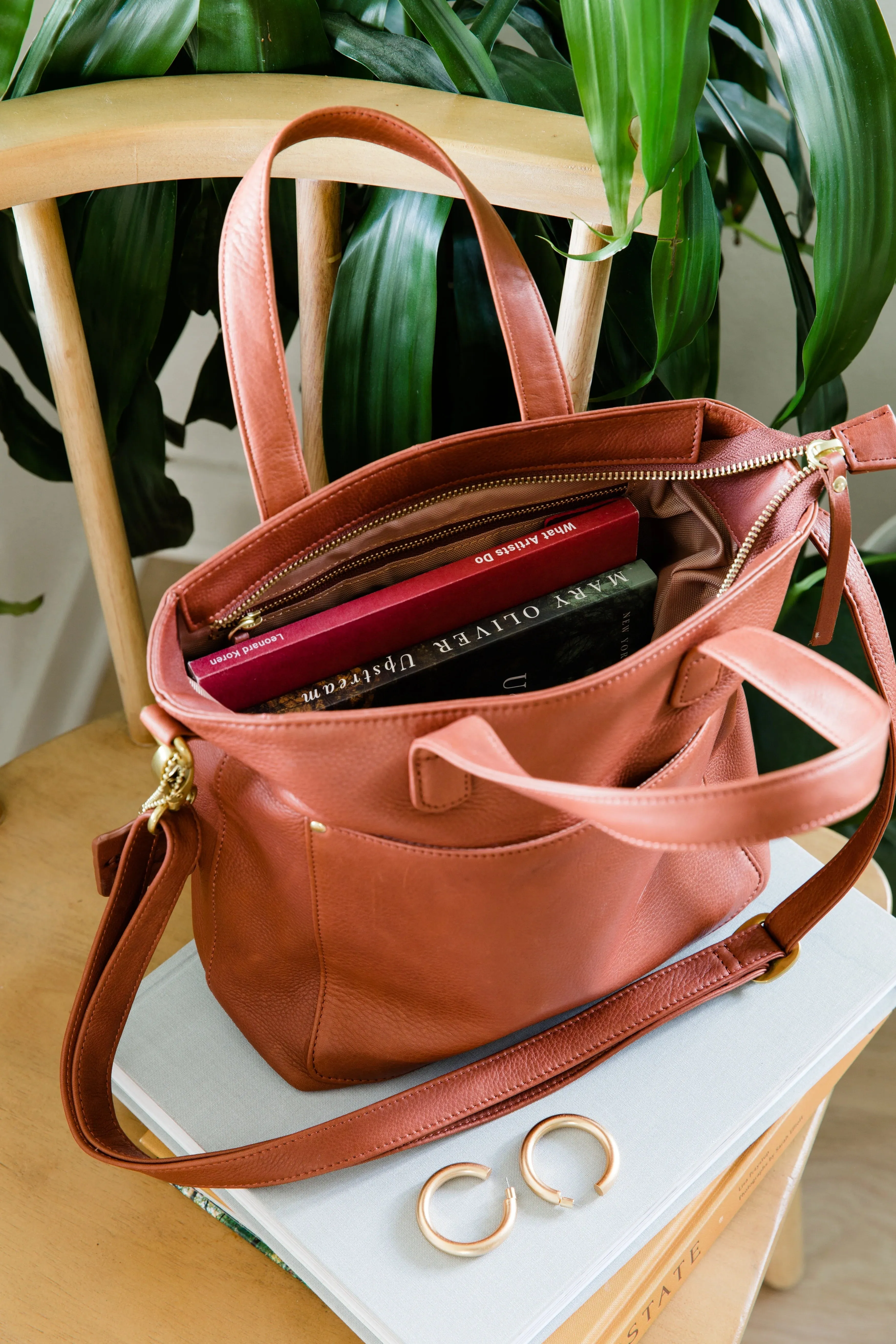 Osgoode Marley Joy Satchel Bag Leather Tote 7053
