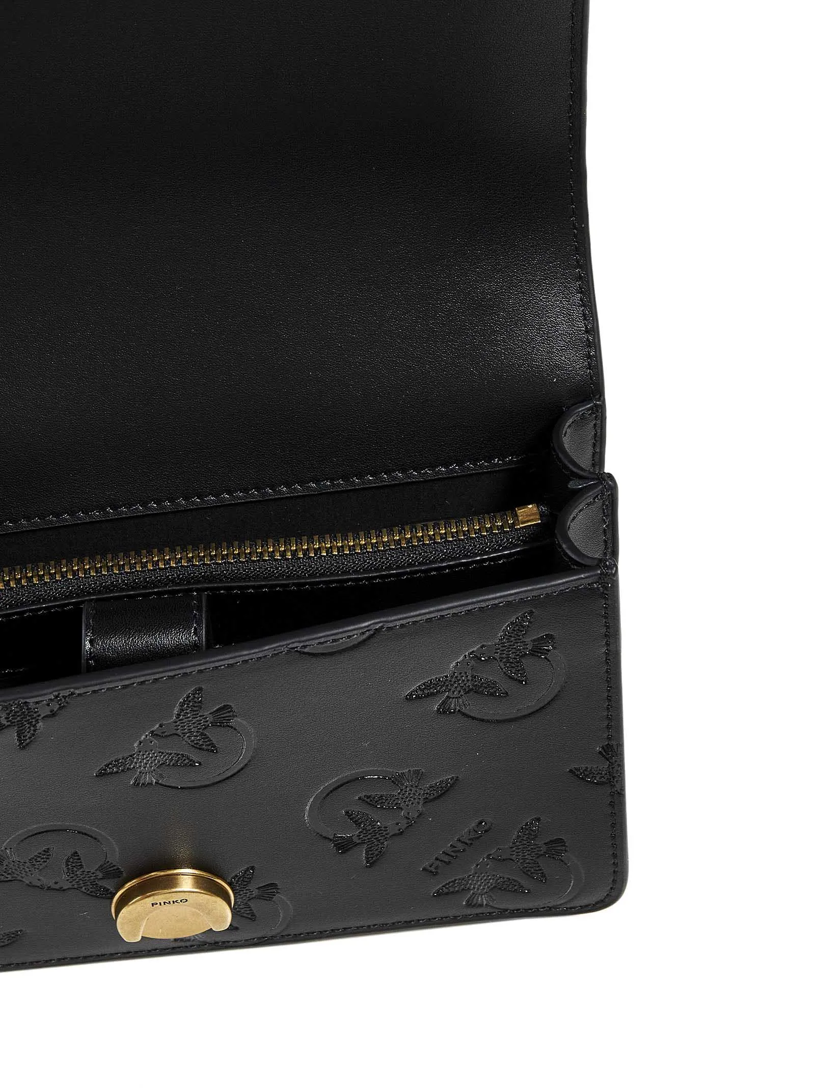 Pinko Logo Buckle Shoulder Bag
