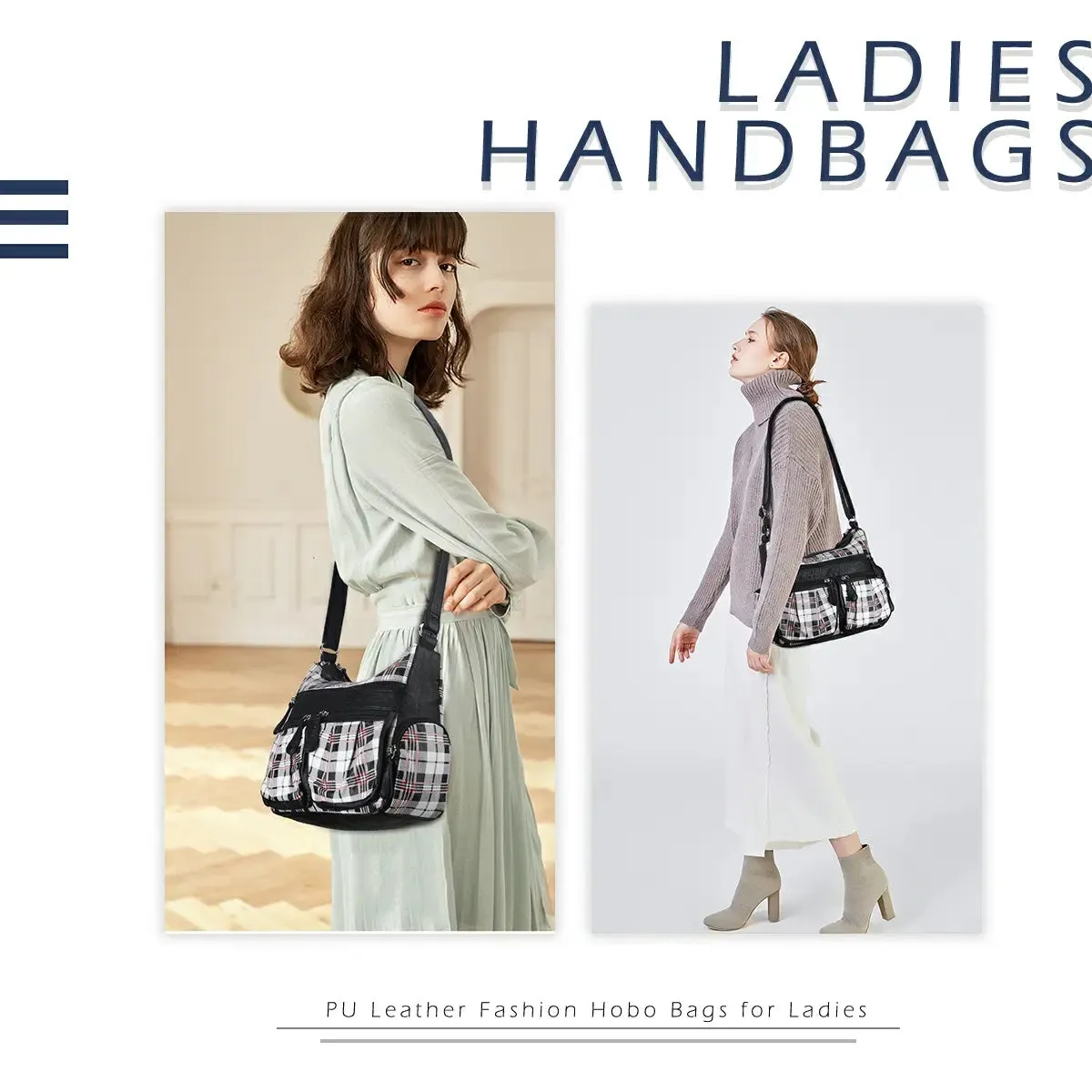 plaid art chic crossbody bag /handbag
