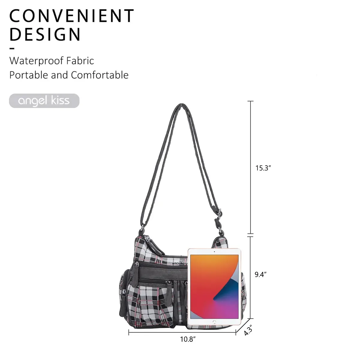 plaid art chic crossbody bag /handbag