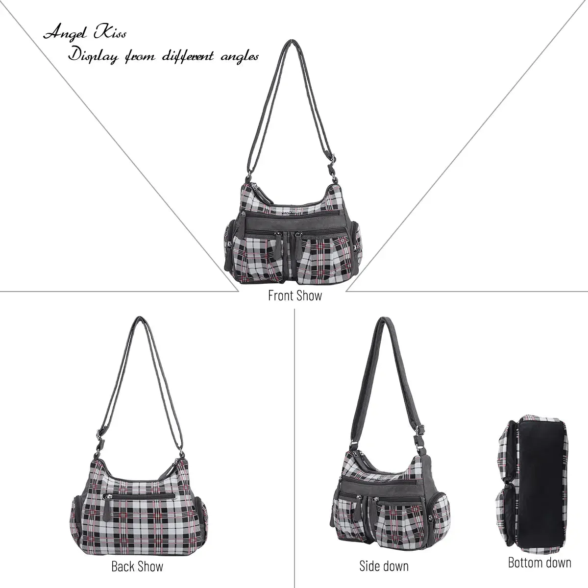 plaid art chic crossbody bag /handbag