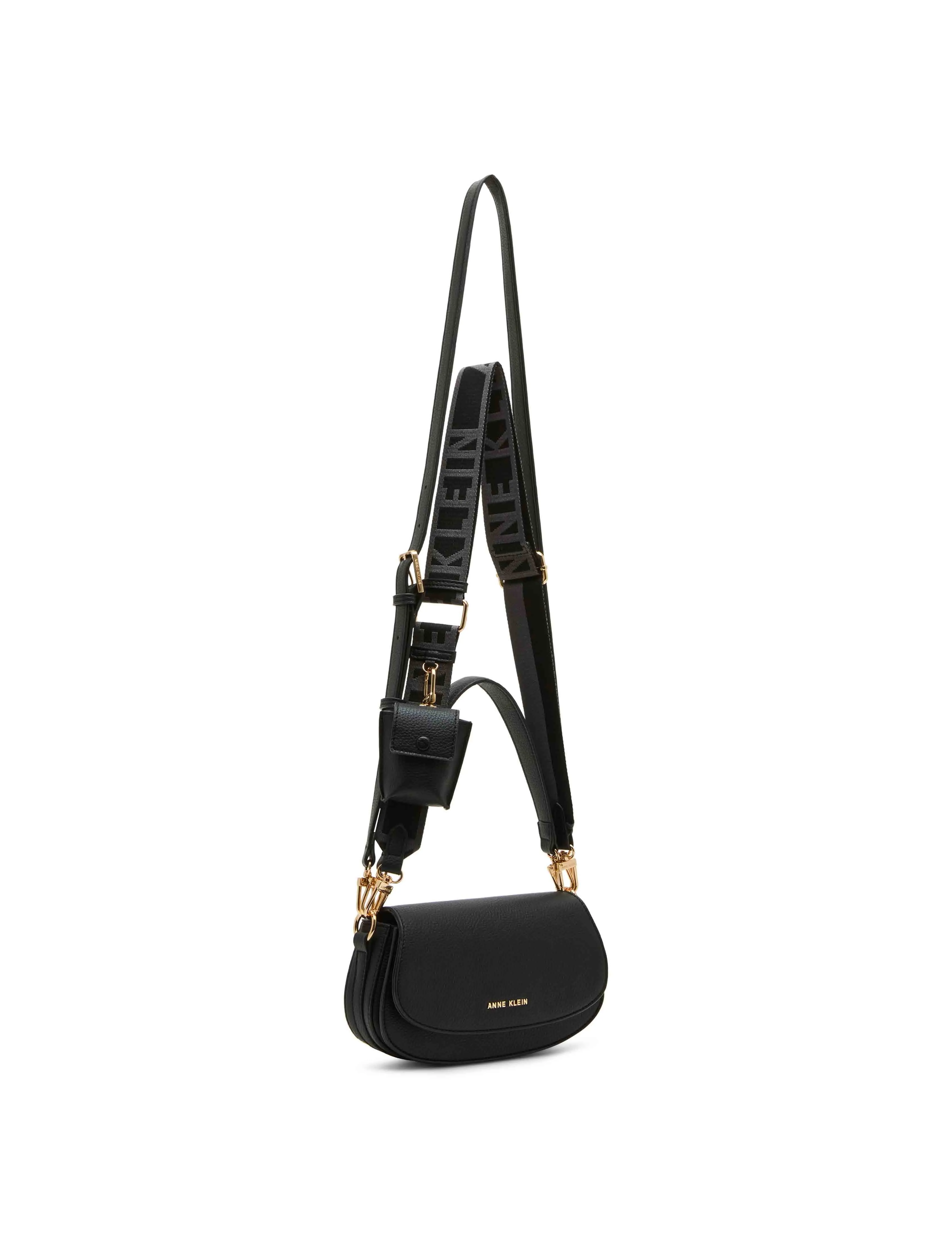 Saddle Crossbody With 2 Detachable Straps, Web & Standard