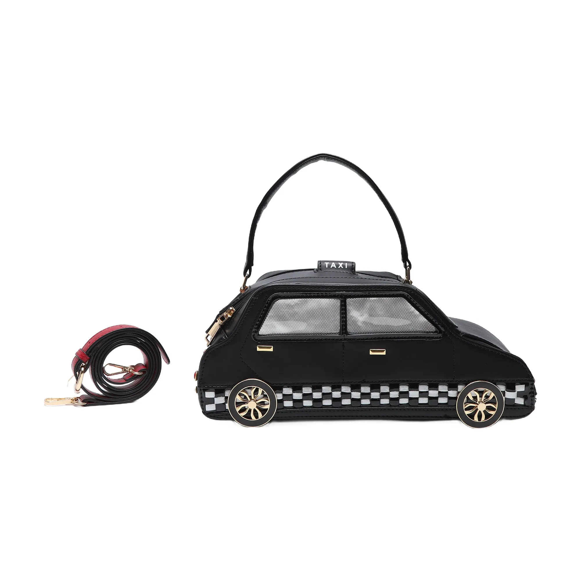 Unique taxi multi-functional adjustable crossbody bag