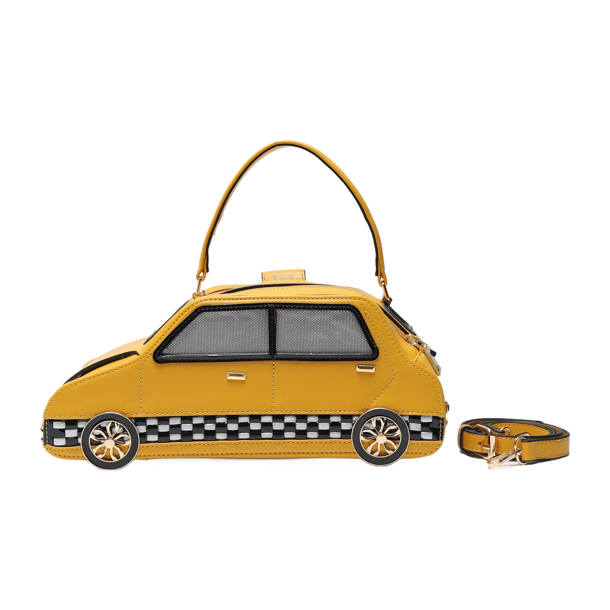 Unique taxi multi-functional adjustable crossbody bag