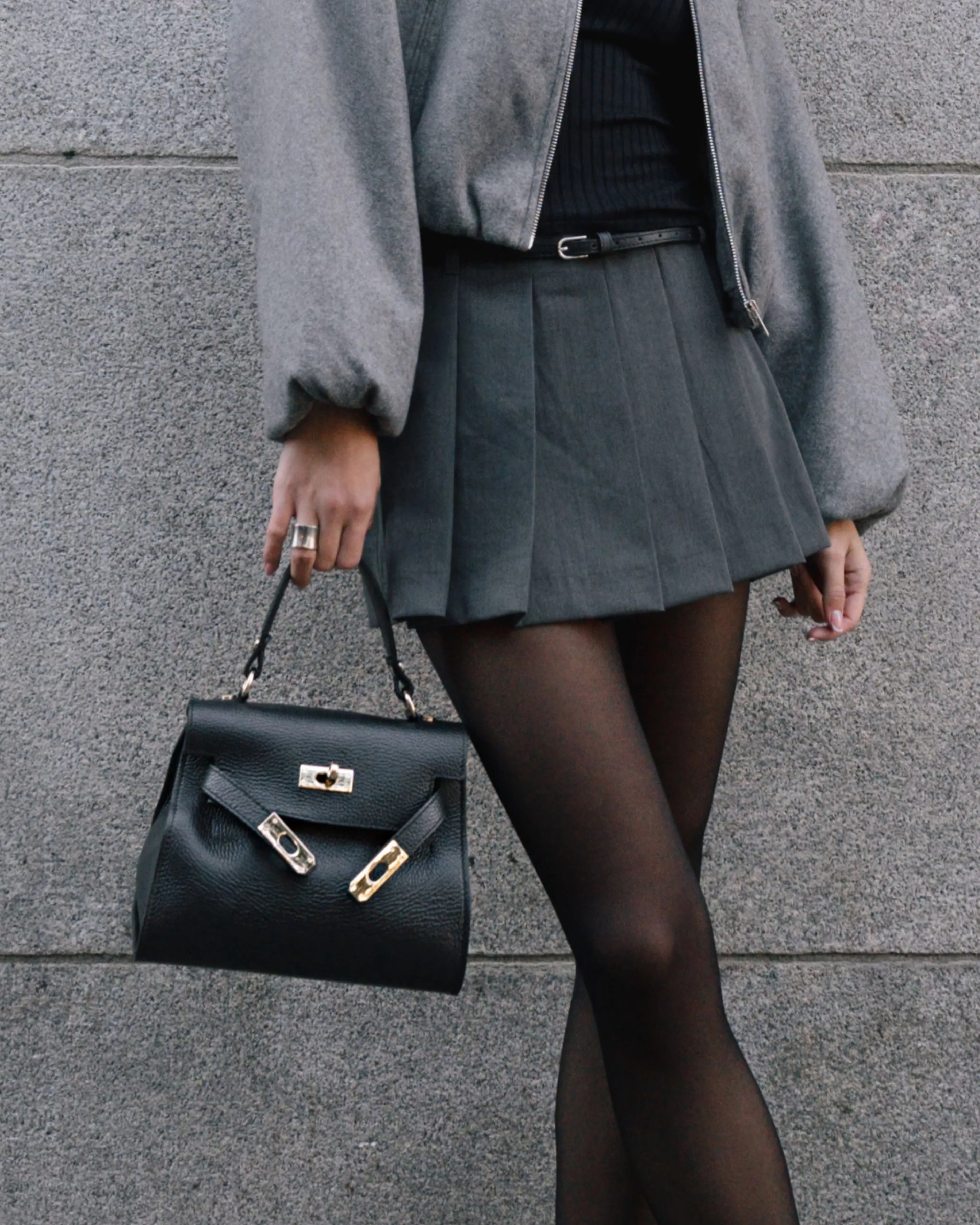 Vance Black Leather