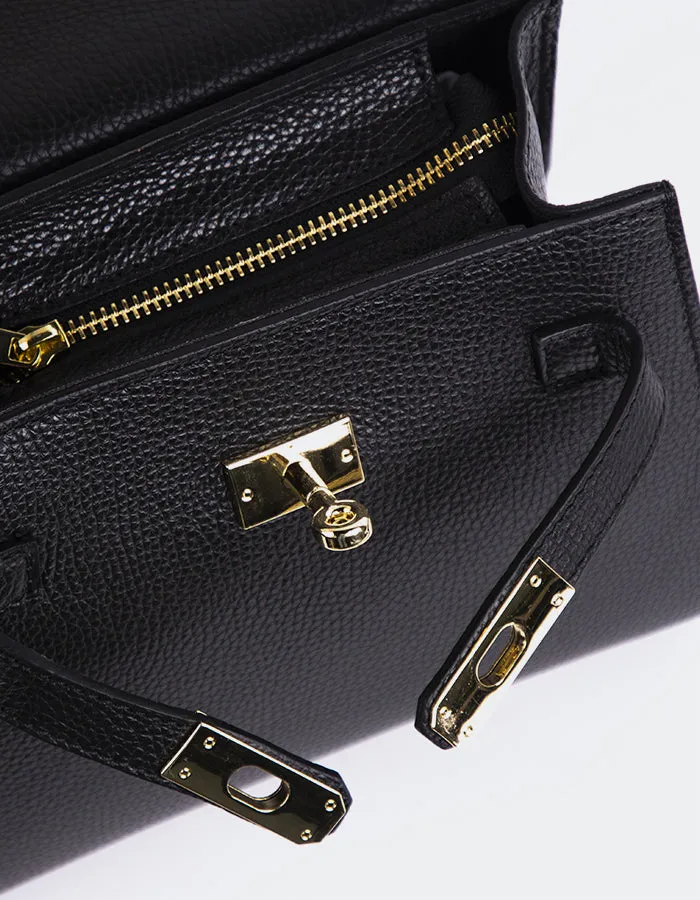 Vance Black Leather