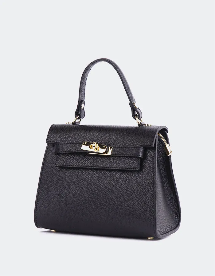 Vance Black Leather