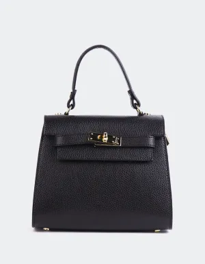 Vance Black Leather
