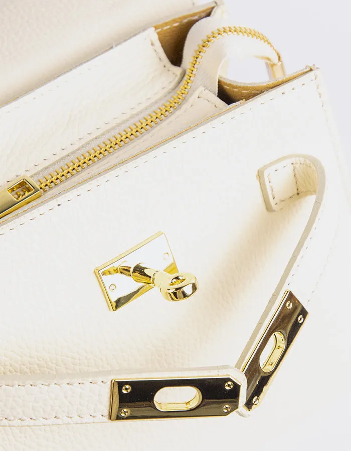 Vance Off White Leather
