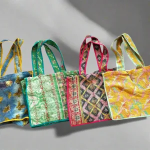 Vintage Kantha Cotton Beach Tote Asst